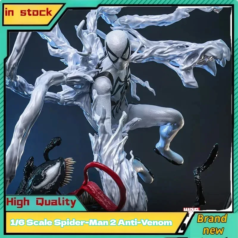

Brand New 1/6 Scale Hot Toys Vgm69 Spider-Man 2 Anti-Venom Suit Action Figure Desktop Pvc Display Ornament Collectible Toy Gift