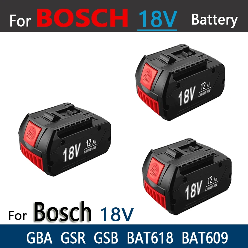 NEW 6.0Ah High-Performance Rechargeable Batteries for Bosch 18v Professional GSR/GKS/GWS/BAT Power Tool Li-ion Batteries&Charger