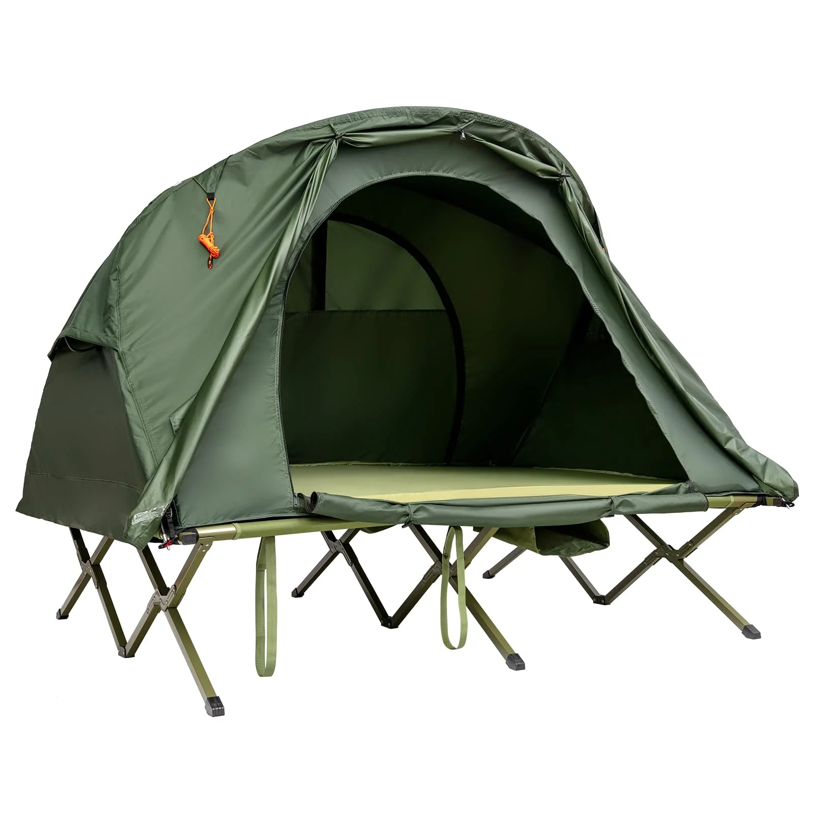 Survivalist Double Layer Extended Type Camping Tent Cot One Bedroom Oxford Fabric Three/Four-Season for Hiking Backpacking