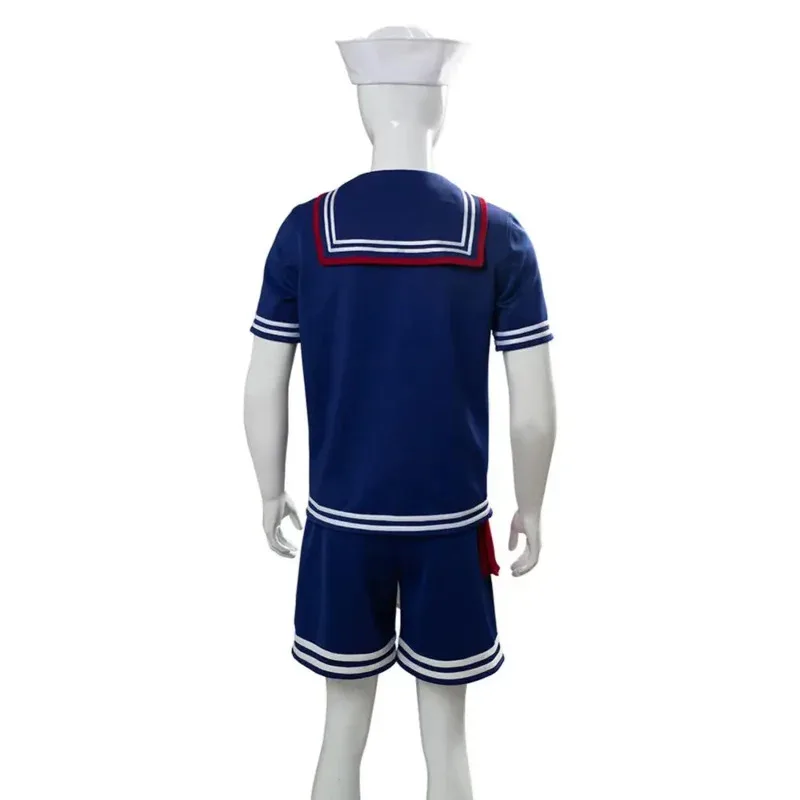 Steve Harrington Cosplay Costume Scoops Ahoy Robin Costume Sailor Uniform Suit Outfit Halloween Costumes