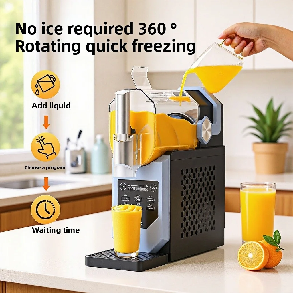 Small Household Covered Snow Melting Machine-Multi-Functional Fully Automatic Cold Drink & Ice Cream Maker