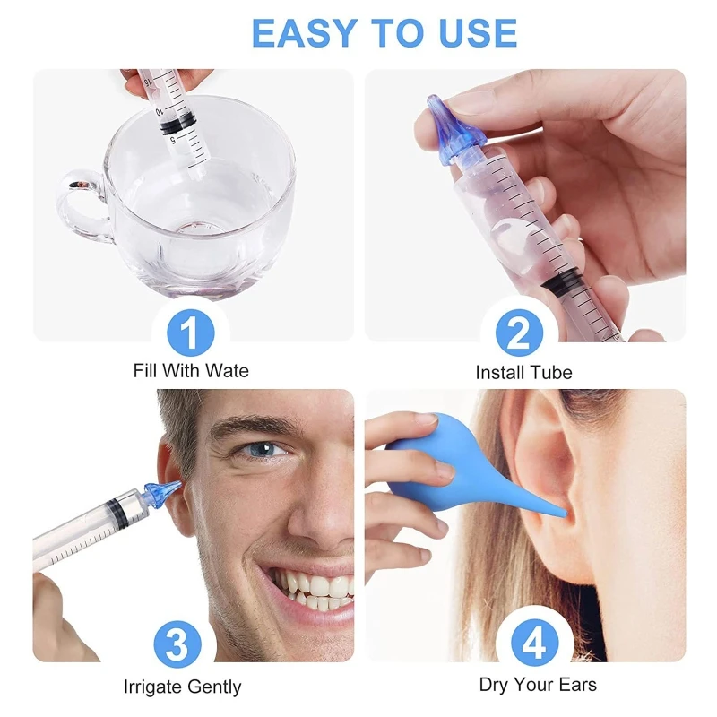 Earwax Remove Removal Ear Irrigation Tool Ear Ear Irrigation Cleaner Ear Cerumen Wax Washer for Ear Cleaning