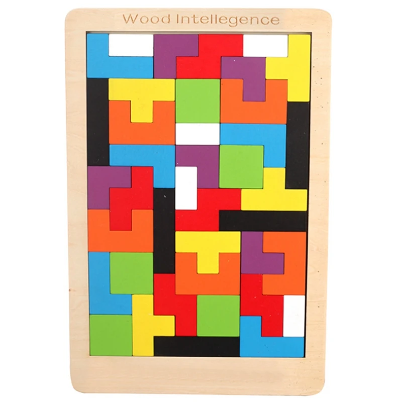 

New Pattern 3D Wooden Puzzles Jigsaw Board Tangram Brain Teaser Children Puzzle Toys Game