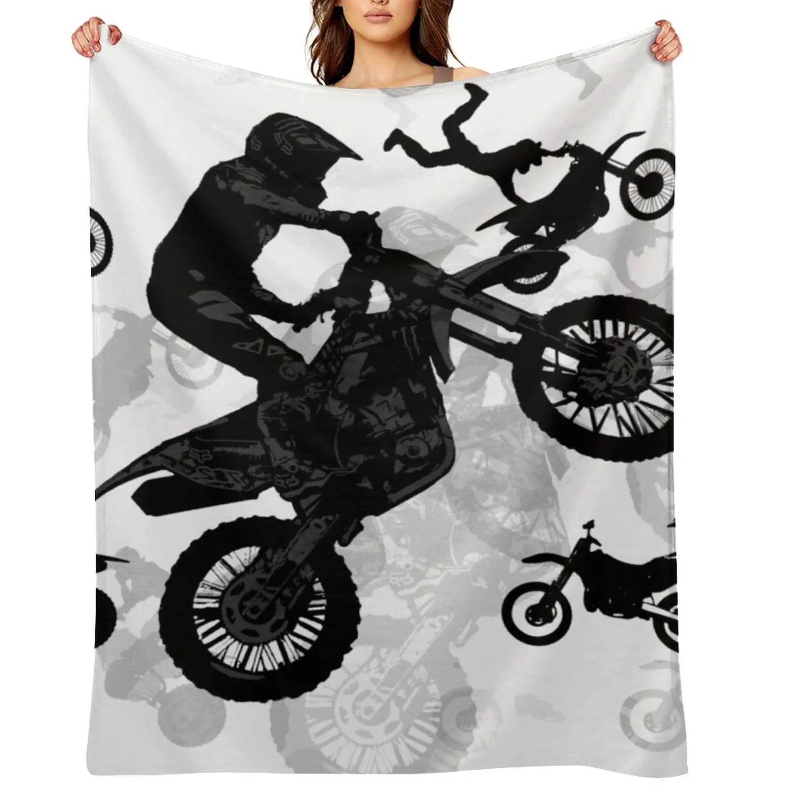 Extreme Stuntmen - Motocross Riders Throw Blanket Nap christmas decoration for winter Luxury St Blankets