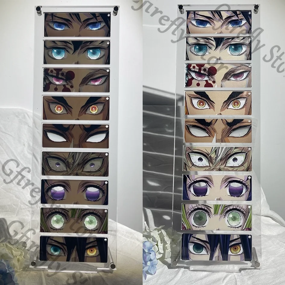 

Demon Slayer Anime Translucent Eye Strips Makomo Kibutsuji Muzan Daki Acrylic Pendant Standing Sign Ornaments Xmas Gift