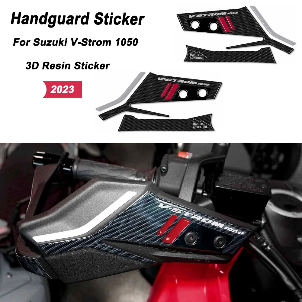 

1050 Handguard Motorcycle 3D Gel Epoxy Resin Sticker Handguard Waterproof Anti-scratch Protection For Suzuki V-Strom 1050 2023