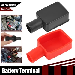 1 Pair Universal Car Battery Terminal Cap Boot Negative Positive Terminal Covers Protector Replacement Batteries Car Accessories