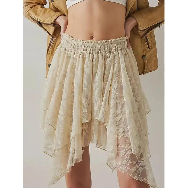 Dames bloemen kanten rok lente zomer nieuwe Sle dames Faion casual sportpak Seven Sve T-shirt ort broek