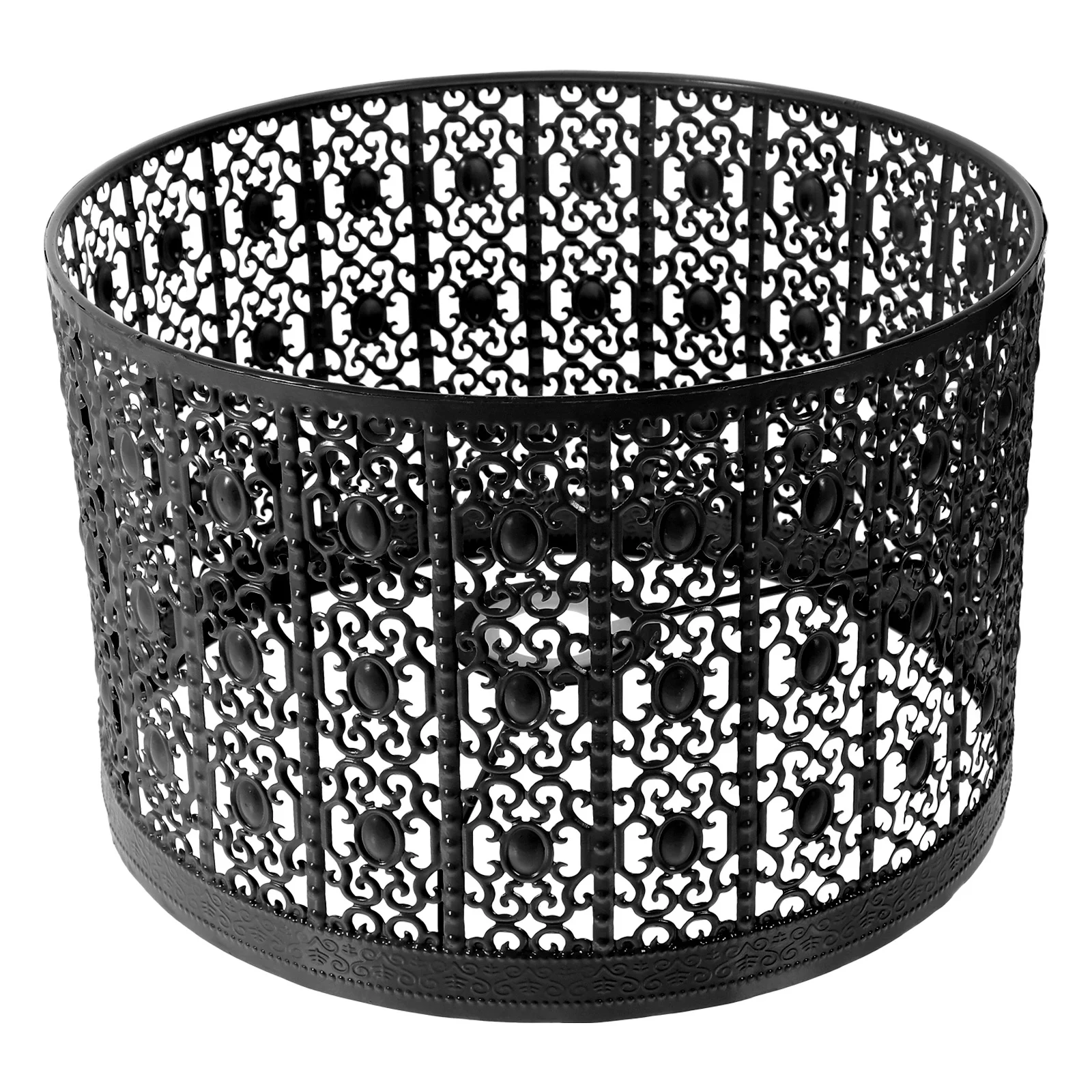 استبدال غطاء مصباح معدني مجوف لمصباح أرضي طاولة المكتب، غطاء خفيف على الطراز العتيق، صغير منقوش رائع #3