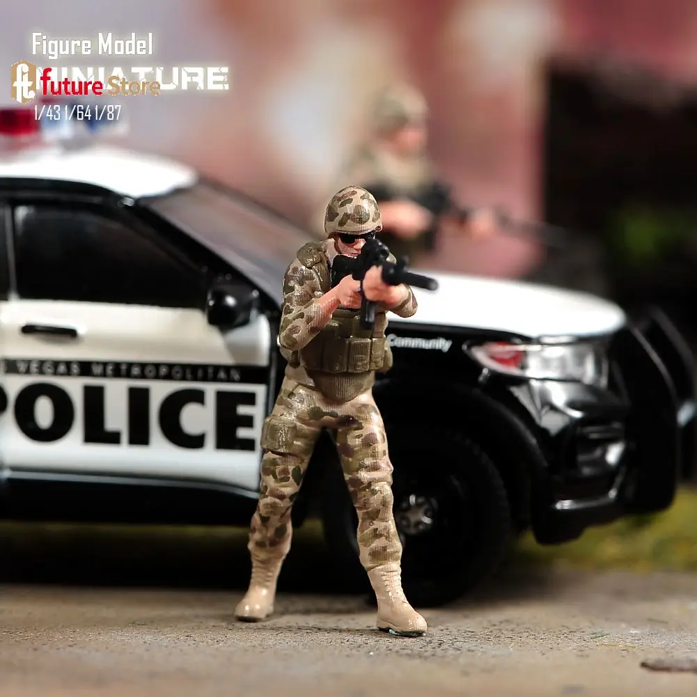 ANT Resin 3D Print 1/87 1/64 1/43Desert Special Operations Team  Diorama Figure Model  Creative Photography Display Collection