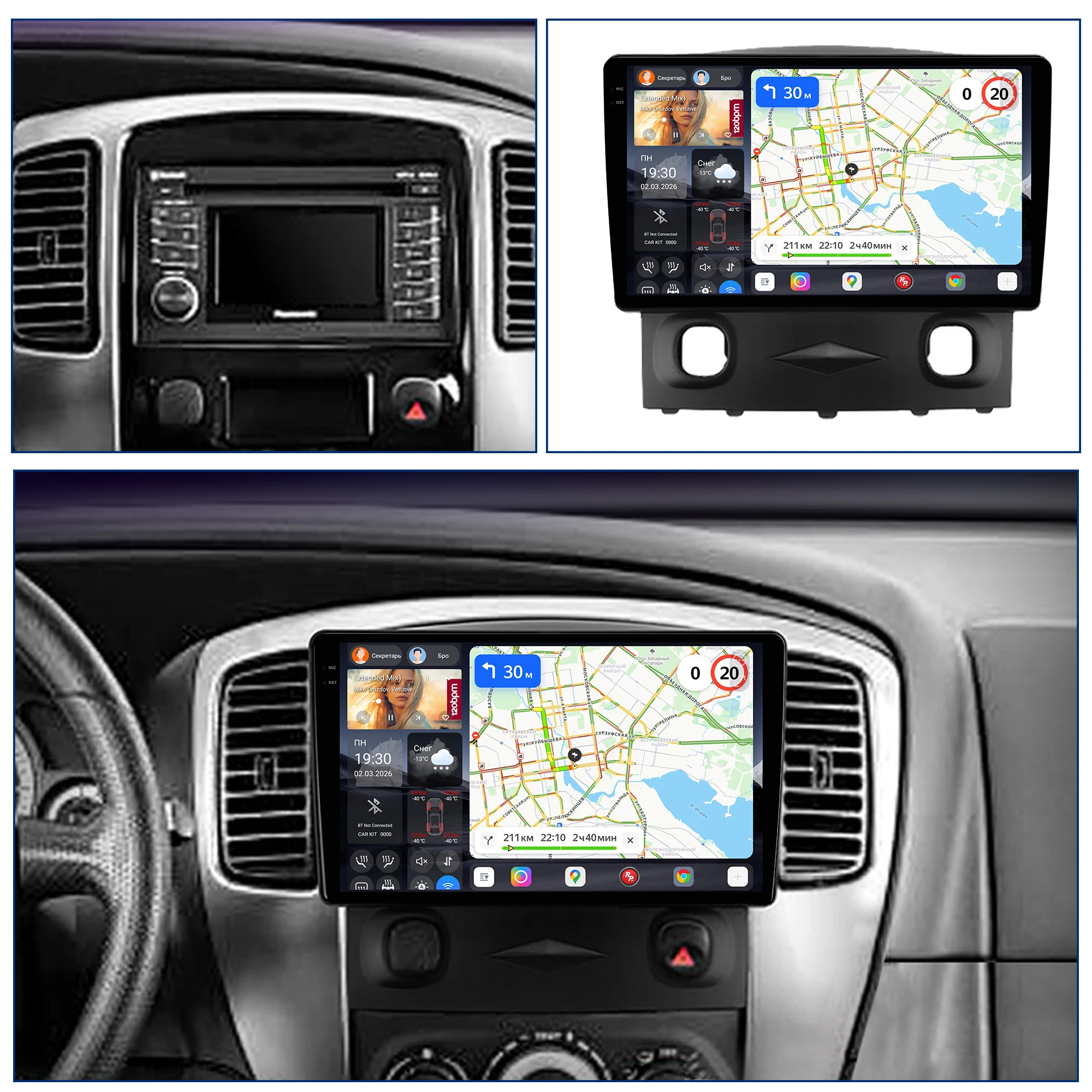 Redpower Katana 120W X 6CH Android Car Radio Player Screen for Ford Escape 2007 - 2012 CarPlay Bluetooth Hi-Fi