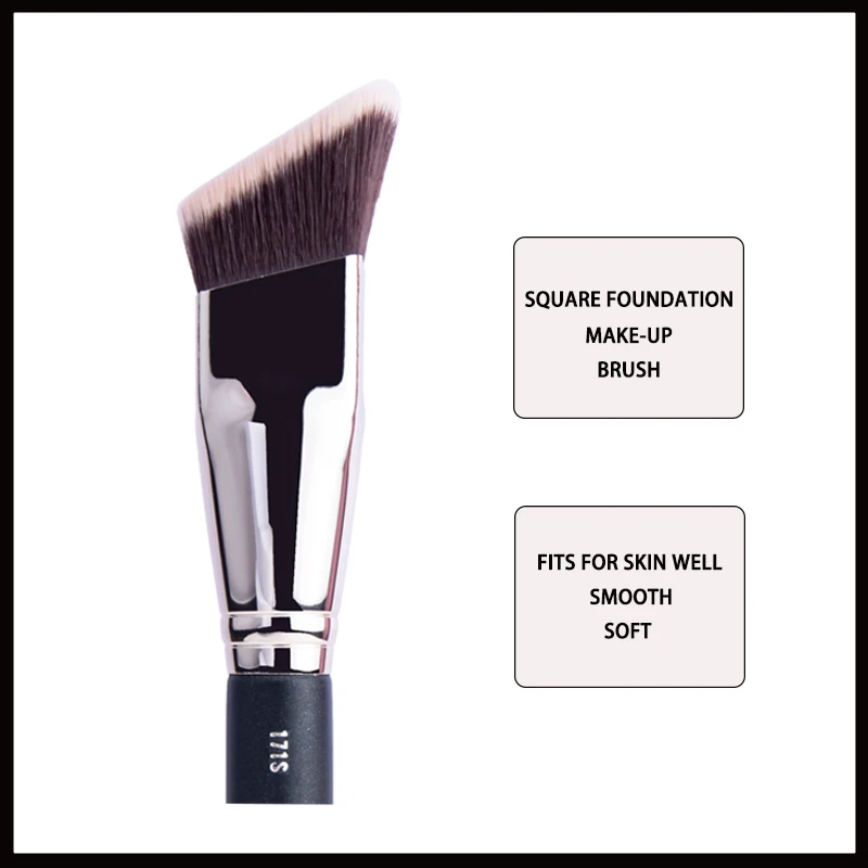 Professional Liquid Foundation Makeup Brushes Concealer Cover Face Base Liquid Cream Cosmetics Contour Brush Soft Beauty Tools