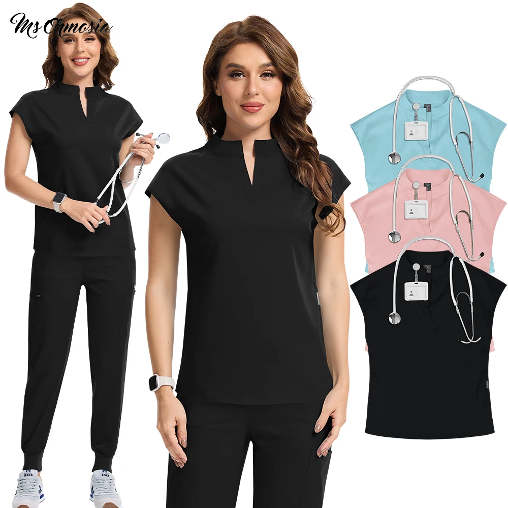 

Surgical Uniforms Woman Nursing Clinical Scrubs Tops Pants Medical Doctor Nurse Work Wear Pharmacy Sanitary Uniform Work Clothes