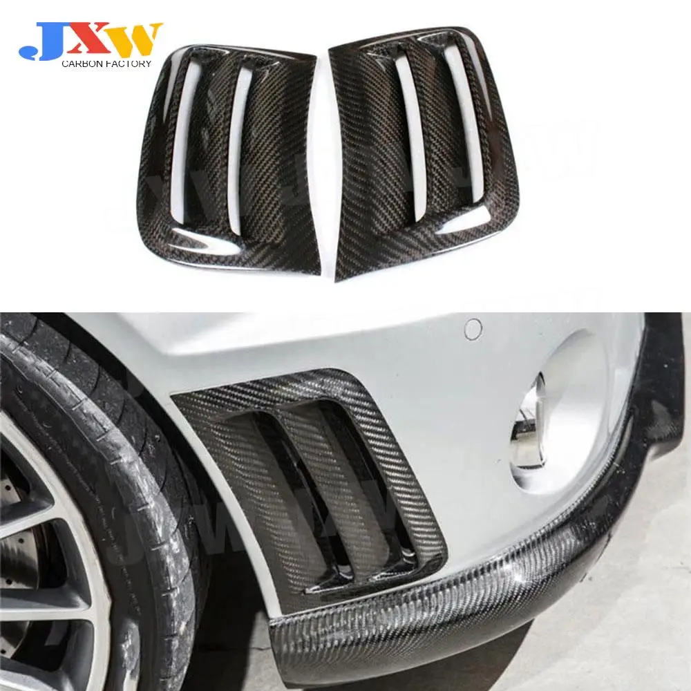 

Carbon Fiber Car Front Side Bumper Air Vent Duct Cover Trim For Mercedes For Benz W204 C63 AMG 2008 2009 2010 2011 FRP Body Kits