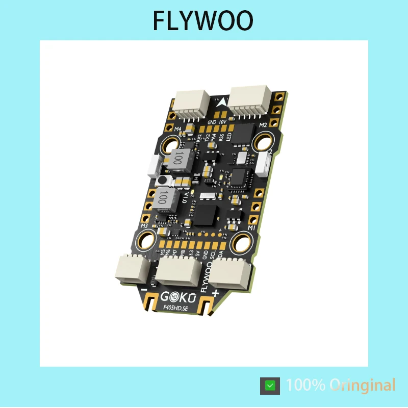 FLYWOO GOKU F405 HD SE 3‑4S 20A AIO Flight Controller Direct Plug For O4 / O4 PRO FPV Drone