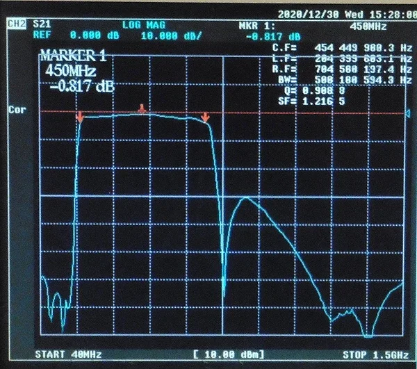 205-700MHz Wideband Bandpass Filter SMA Interface