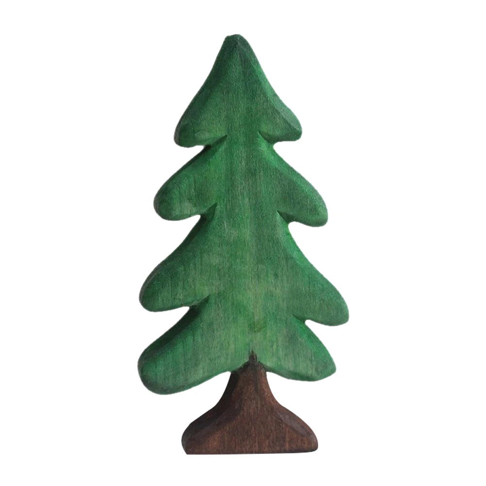 

Wooden Pine Tree Christmas Decoration Centerpiece Table Decorations Vintage Natural Tabletop Sign Artificial