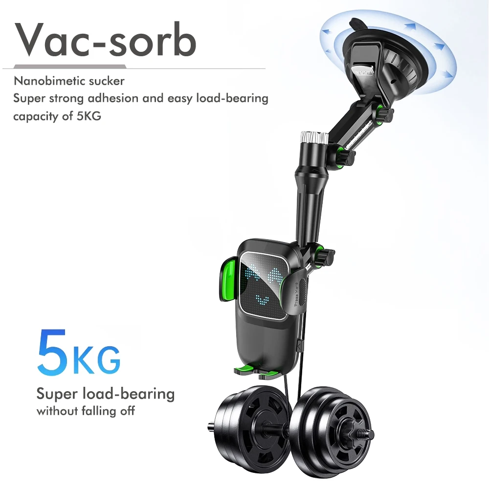 Universal Large Truck Extended Suction Cup Type Car Holder Fixed Shockproof Mobile Phone Stand Big Joint GPS Navigation Holder