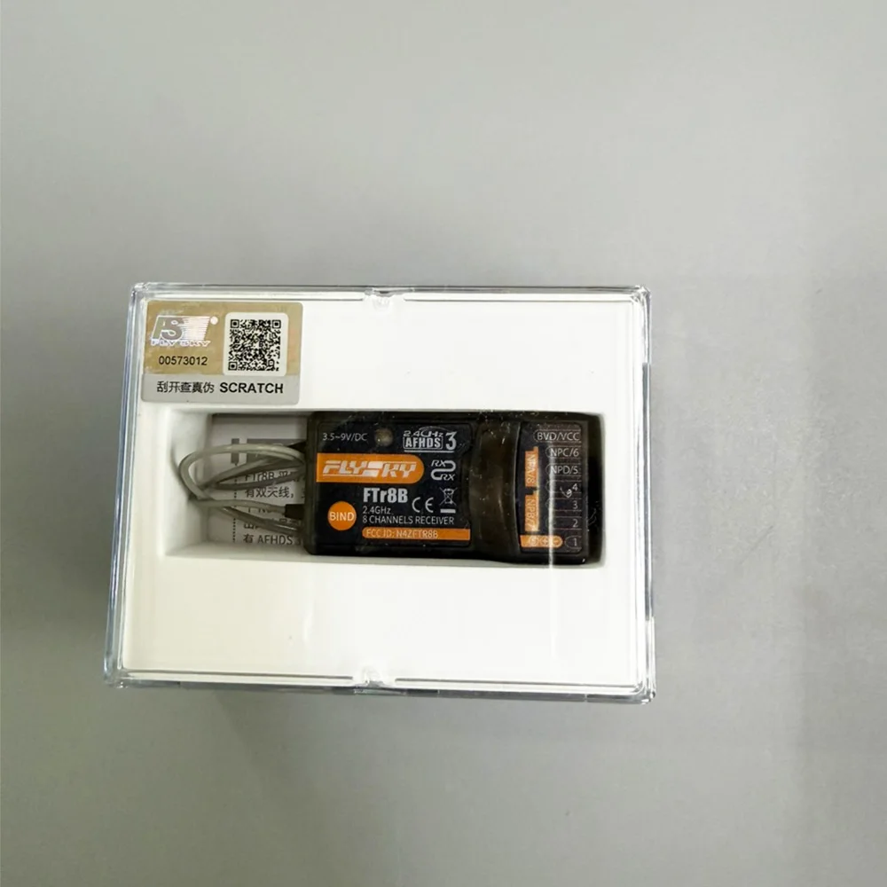 FLYSKY FTr8B AFHDS3 2.4G 8CH Receiver Dual Antenna PWM PPM i-BUS S.BUS Output For PL18 NB4 NB4 Lite RC Airplane