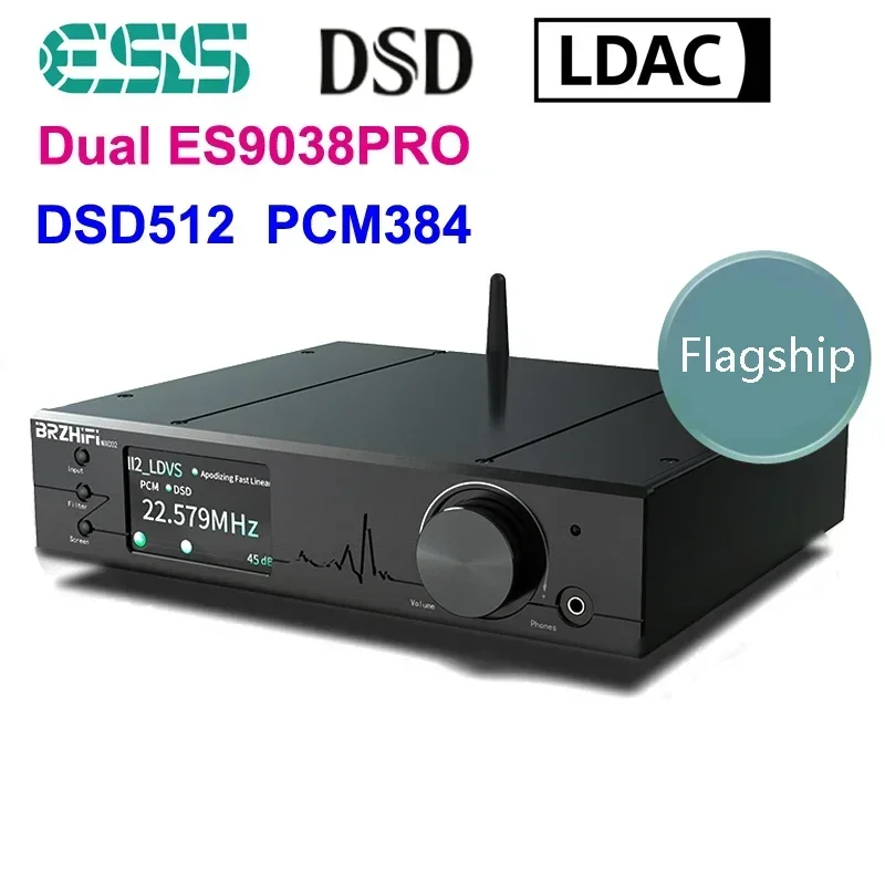 Flagship Digital Áudio Decodificador ES9038PRO Dual Core Febre HIFI DAC Lossless Decodificação DSD512 384KHz Bluetooth 5,1 IIS Interface