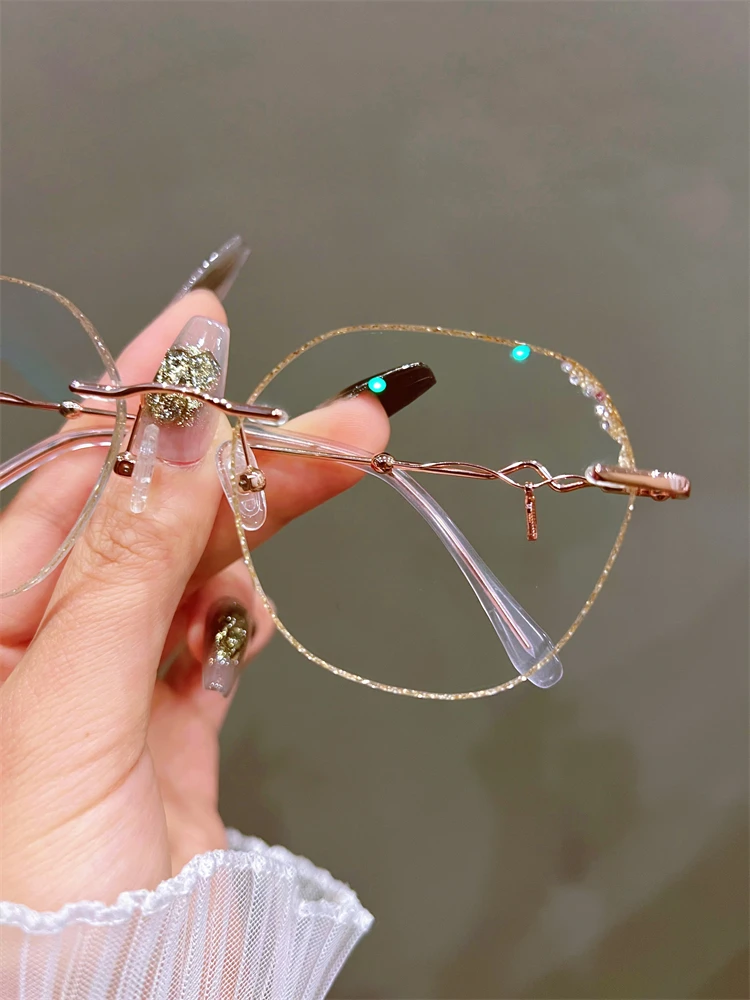 Anti Blau Licht Blockieren Gläser Frauen Hohe Klare Linse Myopie Brillen Mode Astigmatismus Optische Brillen Rahmen – Detail 9