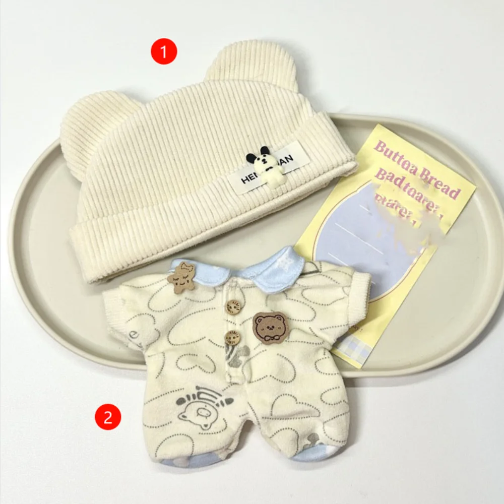 

Аксессуары для игрушек, 20 см, хлопковая кукольная одежда, сменный наряд, комплект одежды для плюшевых кукол, милый костюм для переодевания куклы