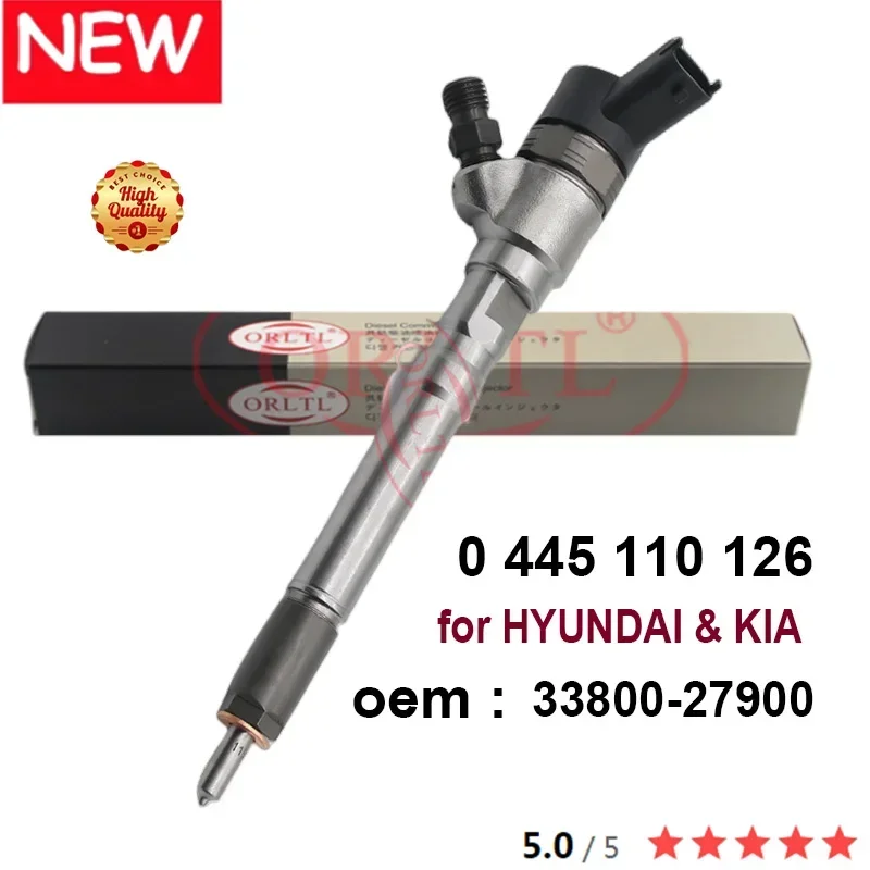 

Для Hyundai НОВЫЙ 0445110126 33800-27900 0 445 110 126 3380027900 Дизельный топливный инжектор Common Rail ORLTL