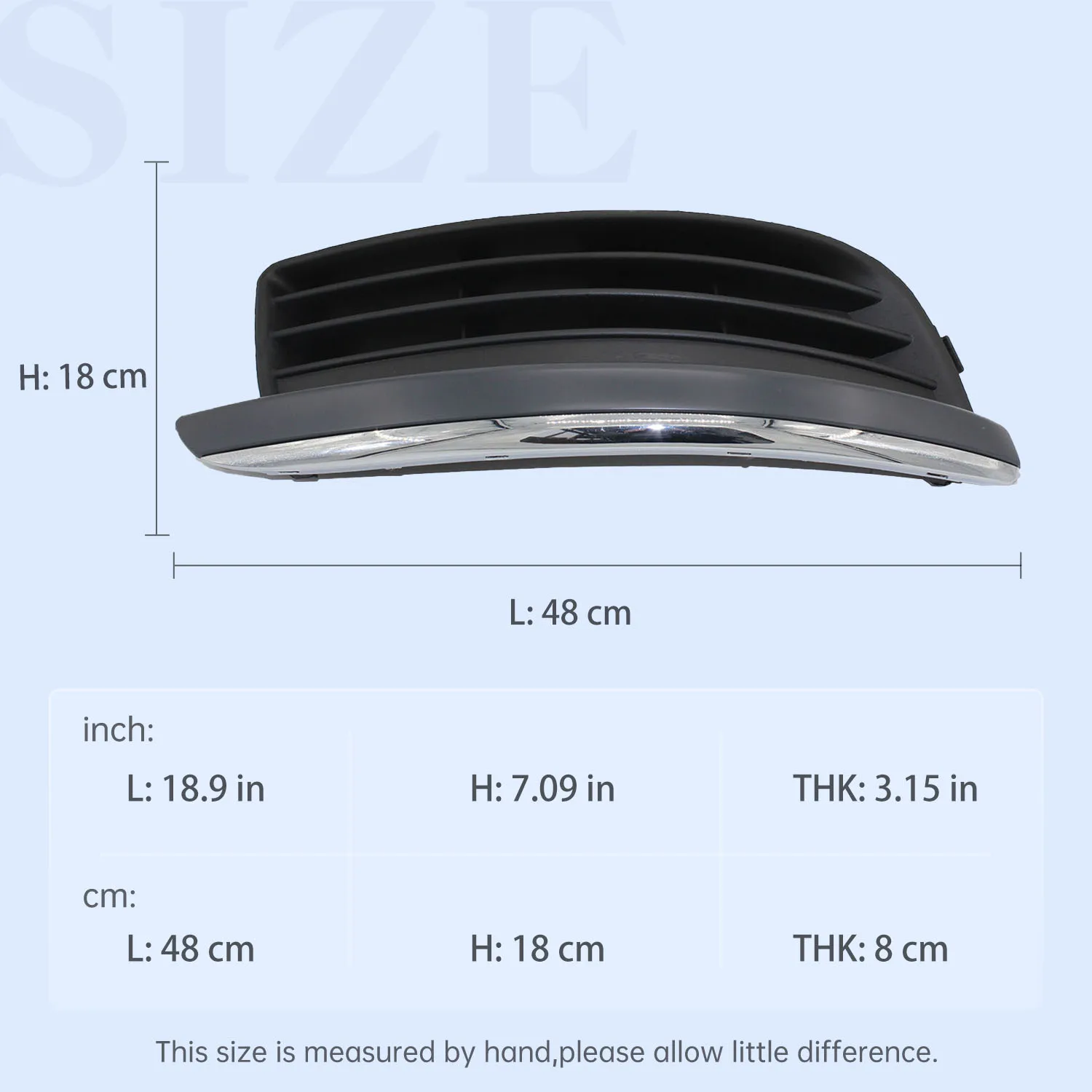 For VW Jetta Golf MK5 2006 2007 2008 2009 2010 2011 Front Fog Lamp Frame Fog Cover Grille Light Cover 1K0853666J 1K0853665G