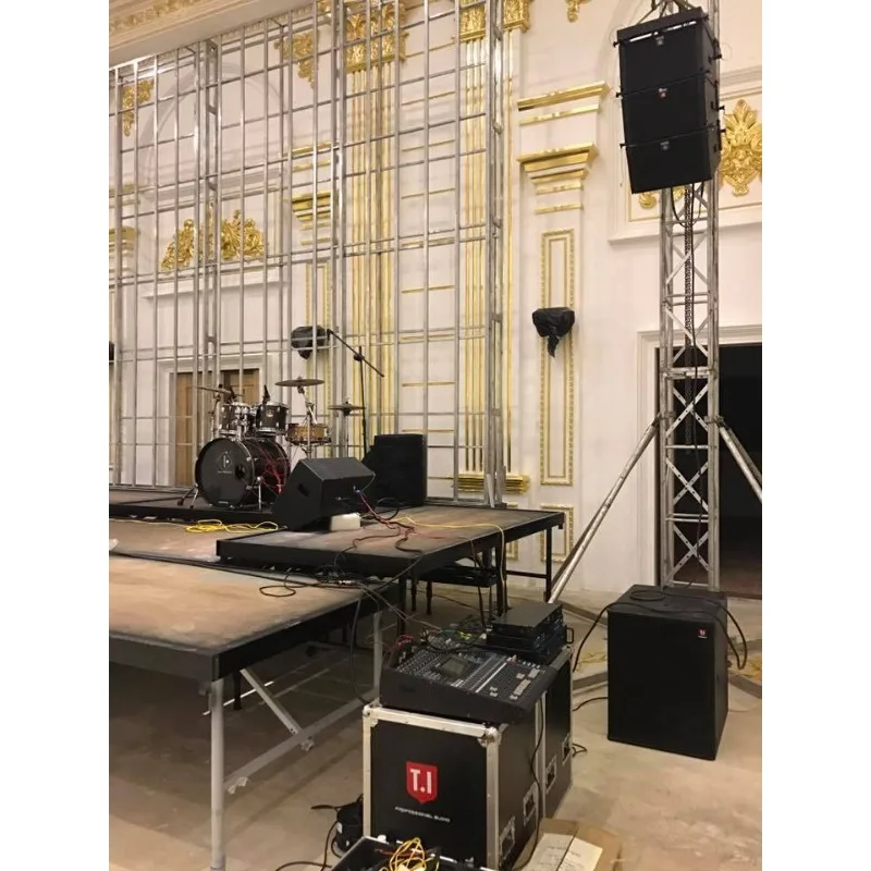 10 Inch Active Passive Line Array Speaker Set Professional Audio for Wedding Party Church view 4