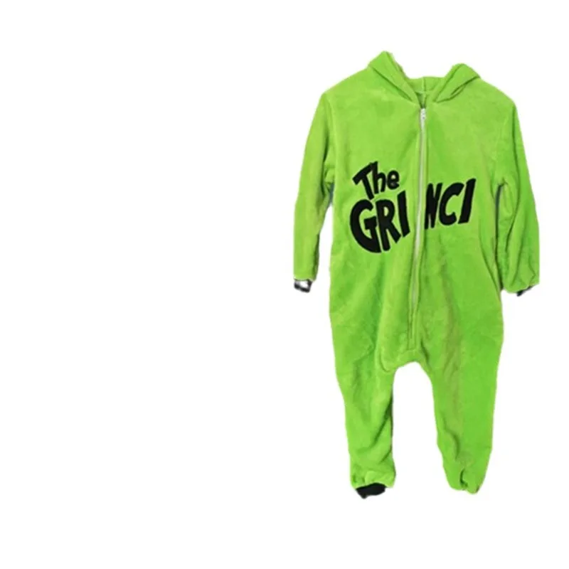 Anime Adult The Grinci Cosplay Halloween Costumes Green Haired Monster Onesies Nightgown Xmas Carnival Funny Pajamas Kigurumi