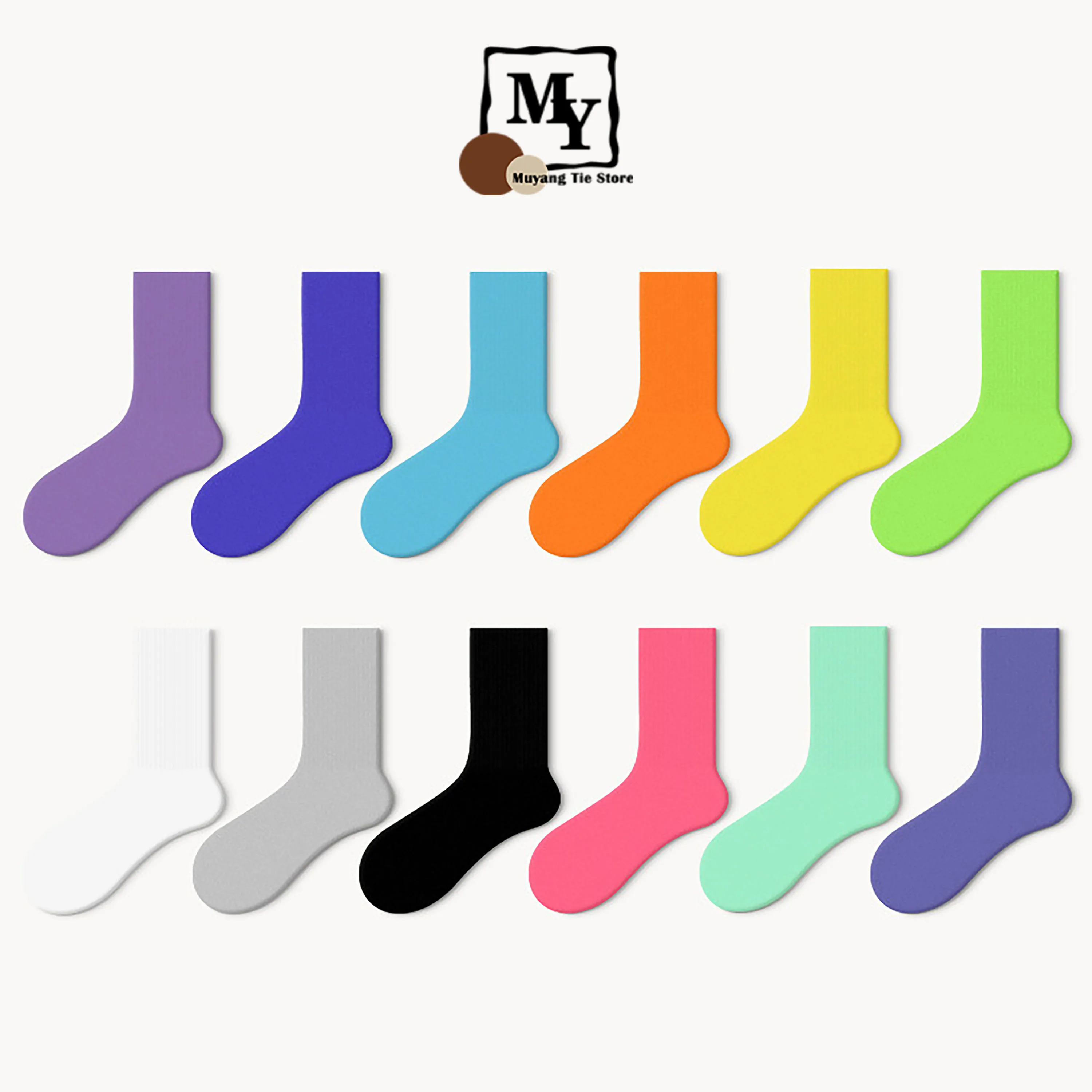 Модные мужские классические носки из чистого хлопка, женские розовые, синие, зеленые носки средней длины, спортивные носки для влюбленных