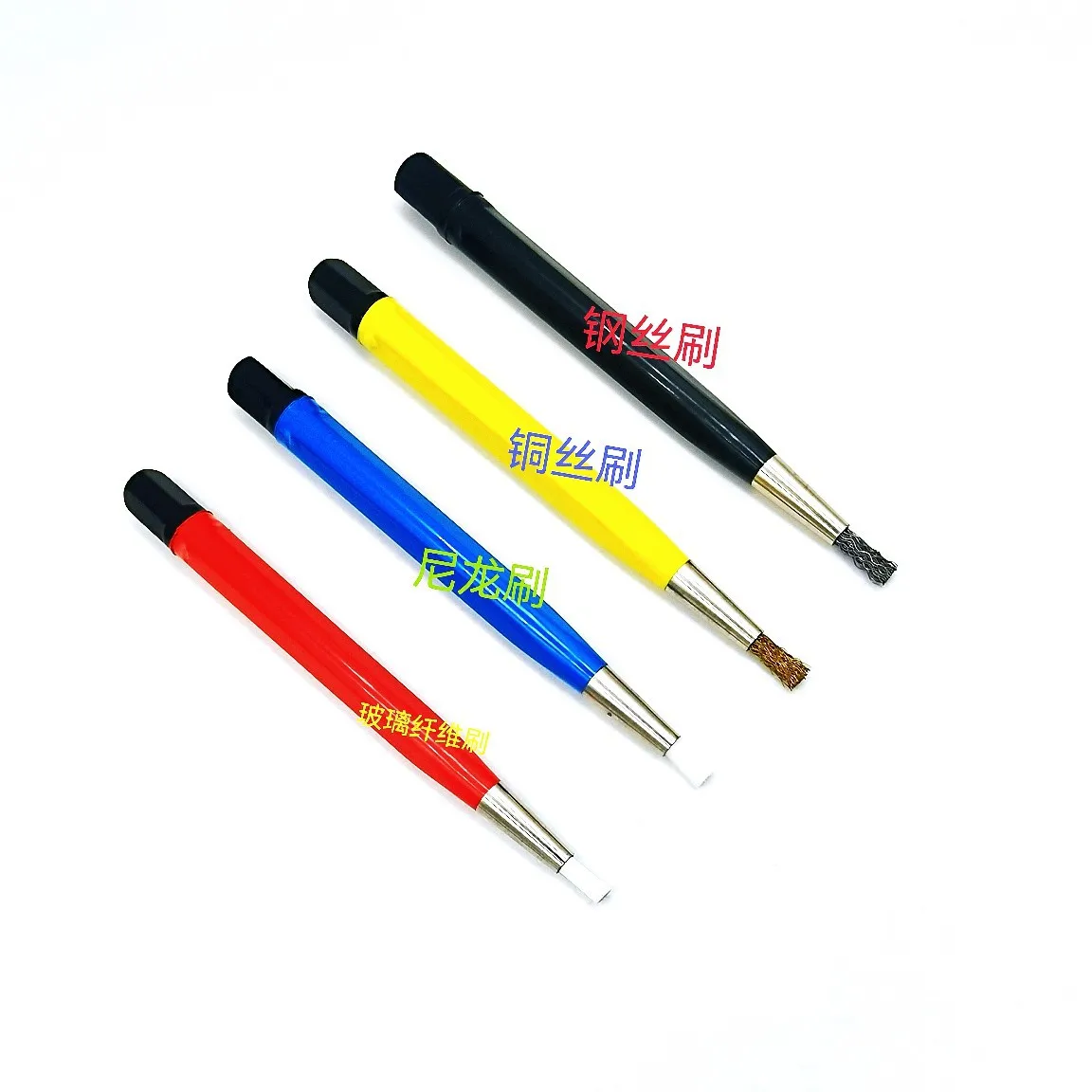 Watch Repair Tool Set, 4Pcs Cleaning Brushes: Nylon, Steel Wire, Copper Wire, Glass Fiber