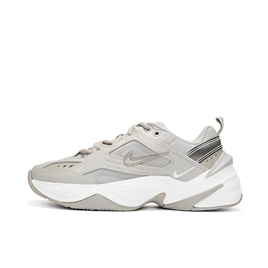 Nike khaki M2K Tekno Low Men's and Women's Sneakers Classic Retro Casual Clunker Lightweight Cushioned Comfort Sneakers