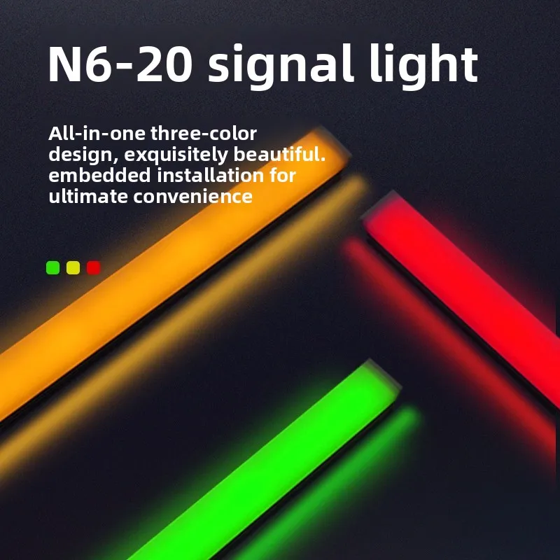 

Светодиодный станок, 3-цветная сигнальная лампа для полосового токарного оборудования, встроенный сигнальный индикатор, световая доска, полосовая лампа NPN 24 В