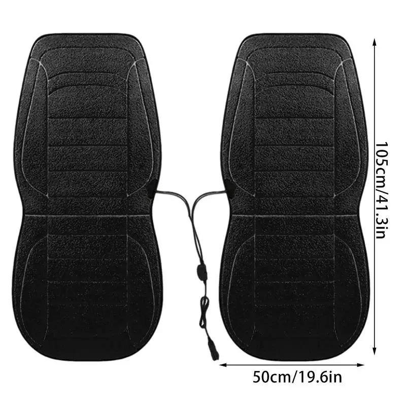 2pcs Car Driver Heated Seat Cushion Universal Auto Heated Seat Covers Seat Car Heater Cushion Fast Heating Cars Seat Heating Pad