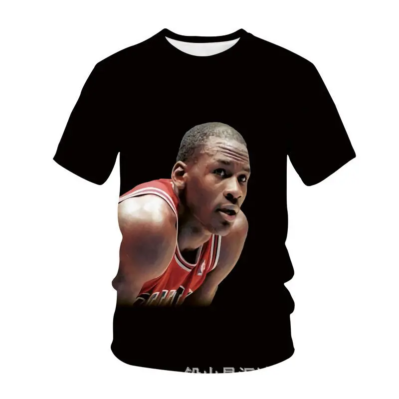 New Basketball Star Print 3D Printed T-shirt Short sleeved Child Adult T-shirt Casual Fashion New Top Casual Round Neck T-shirt