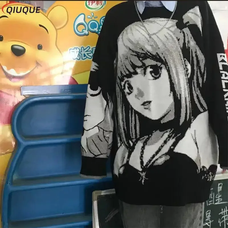 أنيمي مذكرة الموت ميسا أماني تأثيري حلي هوديي Harajuku الشارع الشهير المعتاد البلوز البلوز المرأة هوديس