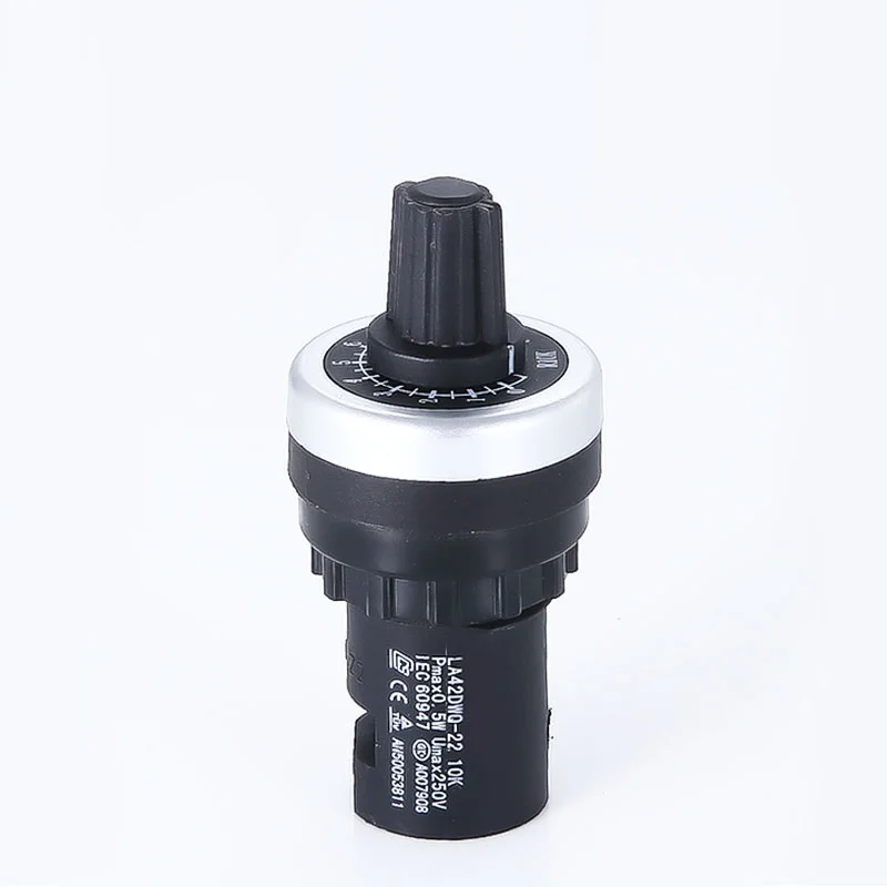 1PC Potentiometer Frequency Converter Precision Speed Regulation Potentiometer 22mm 10K Humidifier Fog Adjustment Regulator