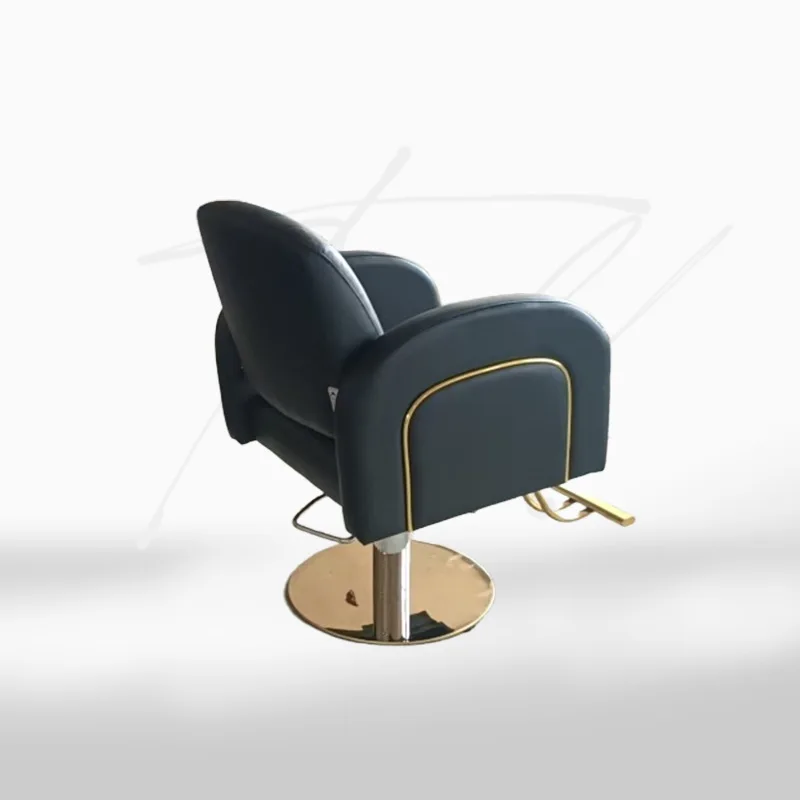 Premium quality comfortable black hairdresser seat perm with pedals [color can be customized]