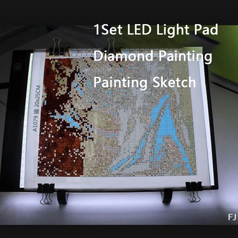 [YU]A4 LED Light Pad For Diamond Painting 5D Diamond Embroidery Light Board Tool Kit