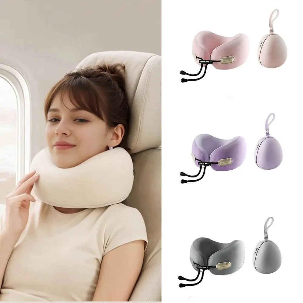 

Ergonomic U-shaped Travel Pillow Slow Rebound with Storage Bag Neck Cushion Soft Head Support Office Nap Pillow Lunch Break