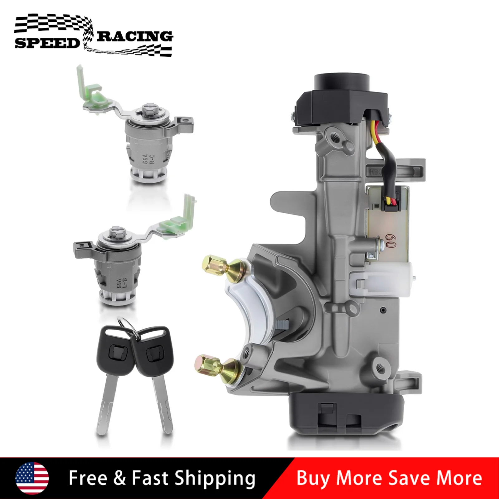 

72185-S9A-013 Замок зажигания с 2 ключами для Honda CR-V 2002-2006 годов выпуска