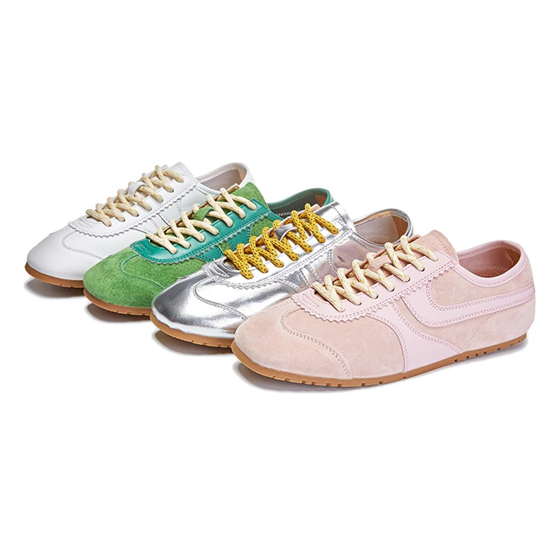 

Classic Retro Women's Sneaker Female Casual Sports Fitness Shoes Ladies Comfortable Genuine Leather Flat Walking Designer Shoes