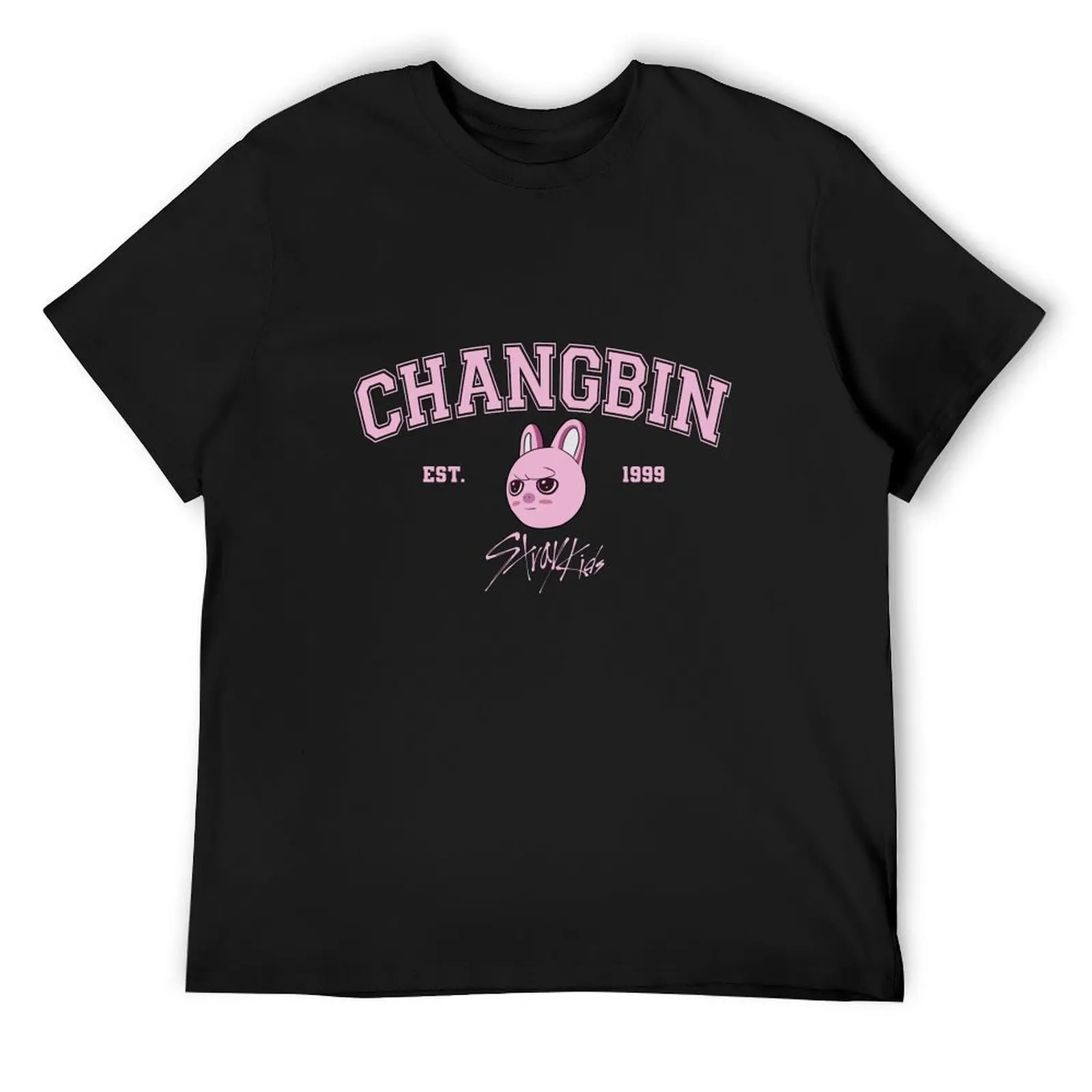 

ChangBin Cute Member T-Shirt plain anime figures man t shirt for a boy outfits for men