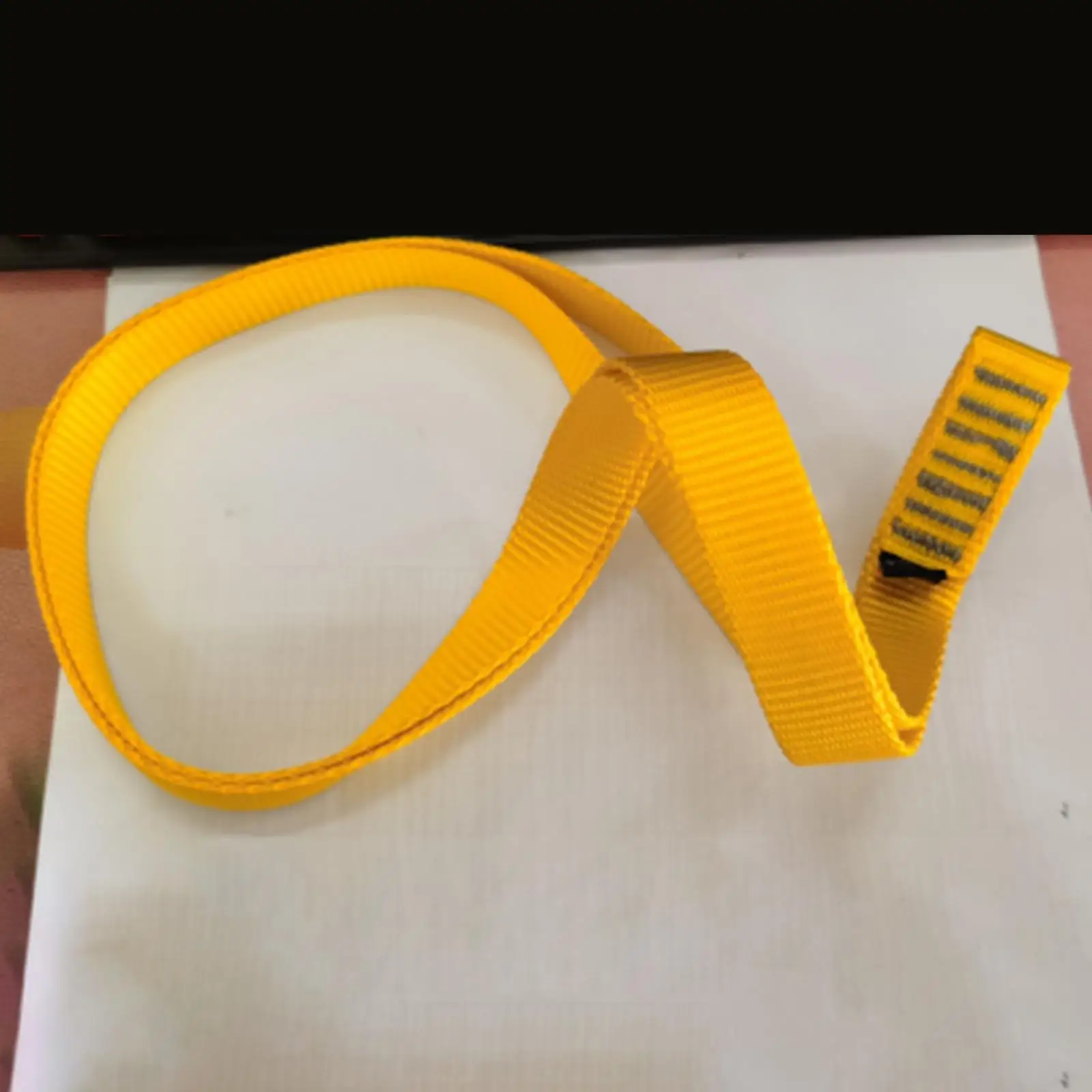 Polyester Climbing Safety Strap 25mm Wide Strong Rope Survival Lanyard Outdoor Climbing Accessories for Caving Abseiling Rescue