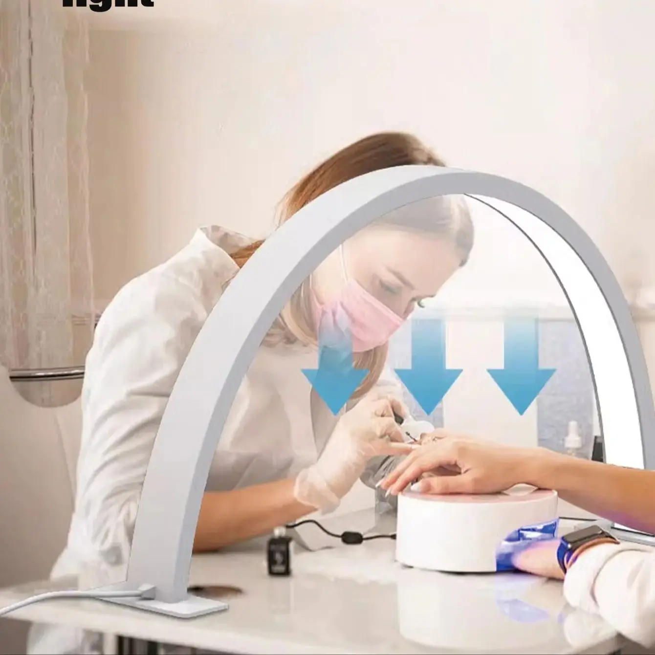 LEDネイルライト オフィス刺繍 デスクランプ 周辺照明 補助光 レベル10輝度 美容室作業用補助光