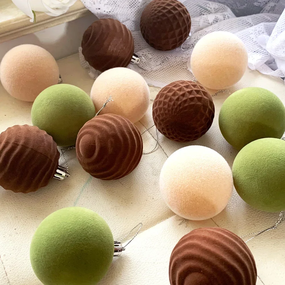 

Пластиковые флокированные рождественские шары можно использовать повторно, как шары для украшения рождественской елки, декоративный подвесной шар, ручная работа, сделай сам, Рождество