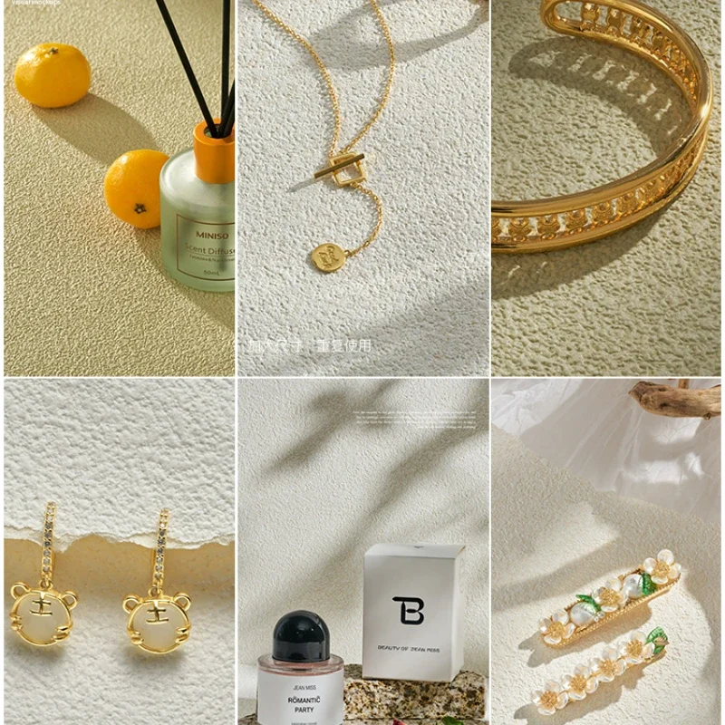 Photography Background Paper Props 3D Texture Background Decoration Cosmetic Jewelry Product Shooting