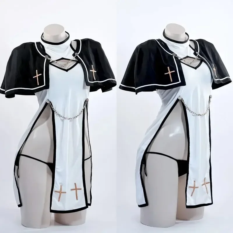2025 Original Design Purgatory Priest Costume Nun Cosplay Dress Sexy Costumes For Women Girls Halloween Christmas Party yi;4
