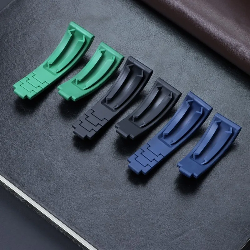 Quality Nature Rubber Watchband 20mm For Rolex Strap For DAYTONA SUBMARINER GMT Yacht-Master OYSTERFLEX Glidelock Colorful